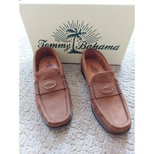 Tommy Bahama Women's Pine Hurst Loafers Nutmeg/Brown Leather Moccasins Size 6